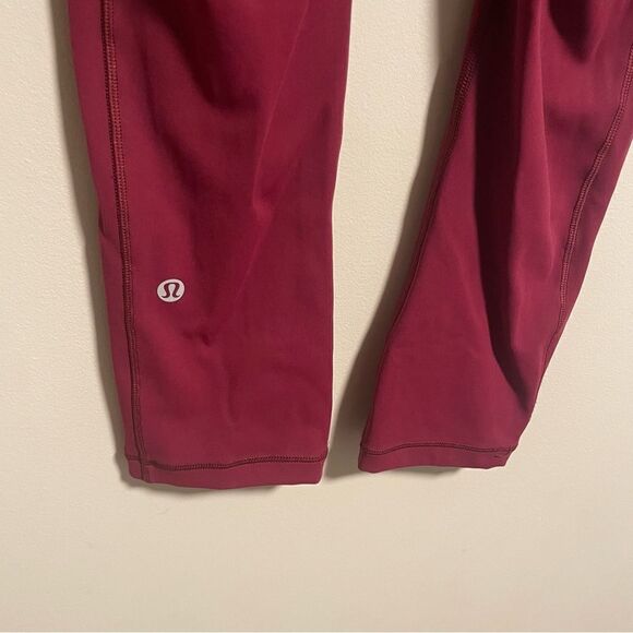 Lululemon Speed Up Crop *21" Ruby Wine- Size 2 - Picture 2 of 6